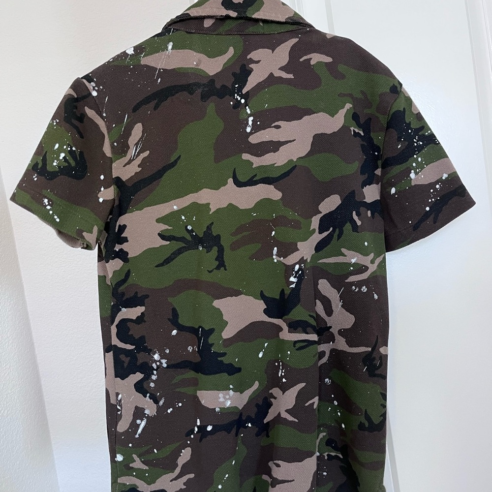 Ralph Lauren Kids Camo Polo Shirt - Green and Brown - Picture 2 of 3